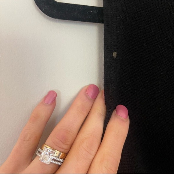 Tory Burch Knit Open Front Long Cardigan - Sleeveless Merino Wool Sweater Vest - Picture 4 of 7